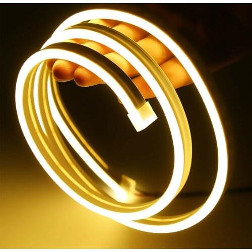 Neon Strip Light DC12V 2835 Flexible Neon Ribbon Night Light IP68 Waterproof 120Leds/m Neon Rope Lights Home DIY Decor Neon Sign