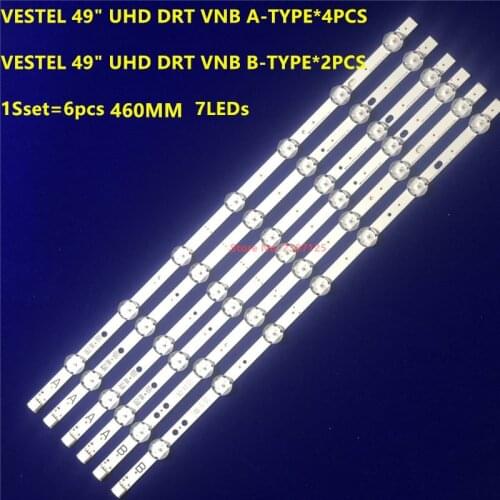 New Original 5set=30pcs LED backlight strip for Toshiba 49U5766DB VESTEL 49 UHD DRT VNB A B VES490QNDL-2D-N11 VES490QNDS-2D-U1