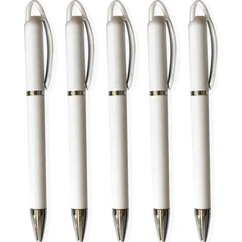 One pc sublimation pen heat press pen white color pen diy customized pen ball pen