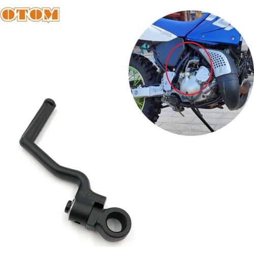 OTOM Motorcycle Starter Lever Foot Pedal Ignition Steel Hole Kick For YAMAHA DT230 MT250 HENGJIAN HJ250 250cc Engine Motocross
