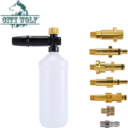 High pressure washer snow foam lance deck foam nozzle for Karcher Lavor AR Bosch AQT Black&Deck Patriot Makita car washers