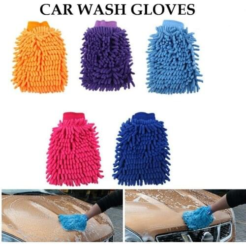 Car Motorcycle Cleaning Care Products Microfiber Light Economical Practical Car Wash Random Color Gloves Car Wash Dusting Gloves