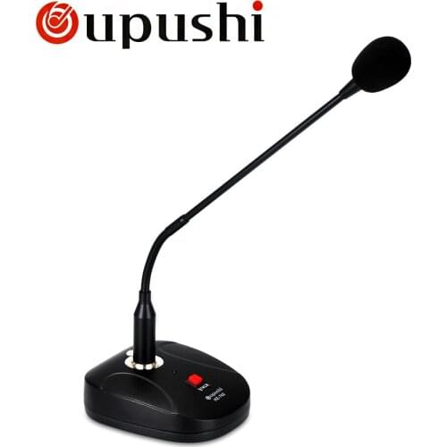 Oupushi PA SystemWired Desktop Paging Microphone Consender Conference Gooseneck Cable Microphone With Speaker, Amplifier