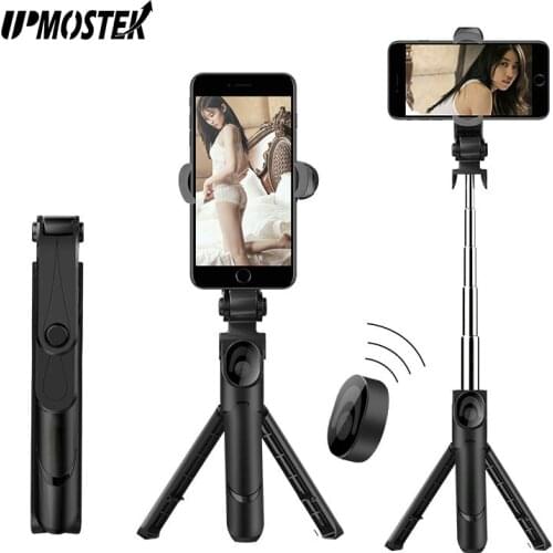 UPMOSTEK Selfie Stick Mini Tripod Phone Extendable Monopod with Bluetooth Shutter Release Remote Selfie Stick for All Smartphone