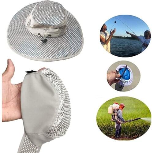 Sun Protected Breathable Arctic Hat Cooling Bucket Hat Lightweight Sunscreen Cooling Cap