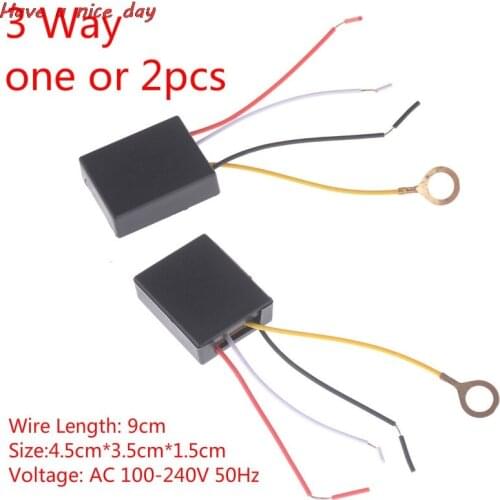 1/2pcs AC 100-240V 3 Way Touch Sensor Switch Desk Light Parts Touch Control Sensor Dimmer For Bulbs Lamp Switch