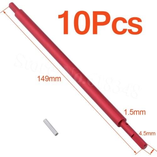 10Pcs Aluminum Center Drive Shaft For 1/18 Models Revel 24540 Scorch Hobbico Dromida BX/MT/SC4.18 Monster Truck