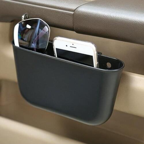 2PCS car storage box plastic car seat gap pocket storage box car trash can car accessories glasses case mobile phone storage