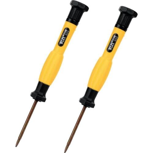2 pcs/ pack) 2mm 2.5mm Phillips Slotted Screwdriver Magnetic Tip Screw Driver Cross Head Flat Screwdrivers Repair Tool