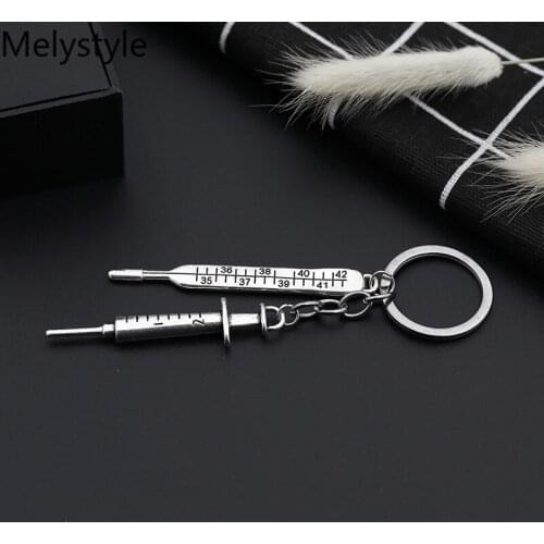 2019 Nurse Keychain Physician Assistant Key Chains Medical Keyring Stethoscope Syringe Charms Do What You Love Jewelry