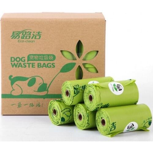 2019 New Dog Poop Bags Biodegradable Pet Garbage Bag 8/16 Rolls 120/240 Pcs Tasteless Cat Waste Bags Earth-Friendly Portable