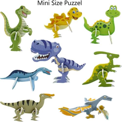 24PCS Mini 3d Puzzle Dinosaur Party Favor Boy Party Supply Gift Jungle Tropical Party Favor Baby Shower Souvenir Giveaway
