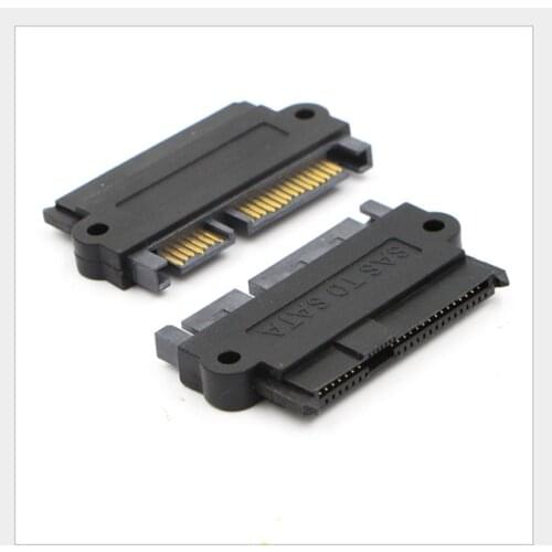 5Gbps SFF 8482 SAS to SATA 180 Degree Angle Computer Adapter Converter Straight Head Durable Portable for PC High Quality