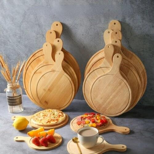 8 Sizes Pizza Sushi Wooden Tray Grill Pan Steak Dinner Plate Dinner Set Plates and Dishes Kitchen Tableware Accessories
