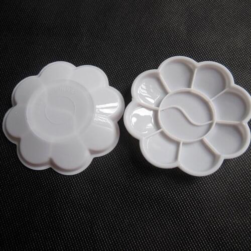 Free Shipping! Christmas Gifts Drawing Painting Tool Nail Art Polish Color white Palette Dish Dappen Dish