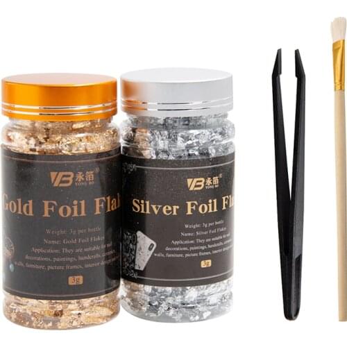 Foil Paper DIY Shiny Gold Leaf Flake Luxury Resin Art Decoration Handicrafts Gilding Decoration Jewelry Making Supplies 3g