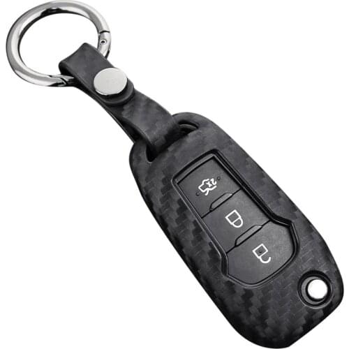 Car Carbon Fiber Key Cover For Volkswagen VW Golf4 5 6 7 Bora Jetta POLO MK4 MK6 Bora B5 B6 Superb Beetle 3B
