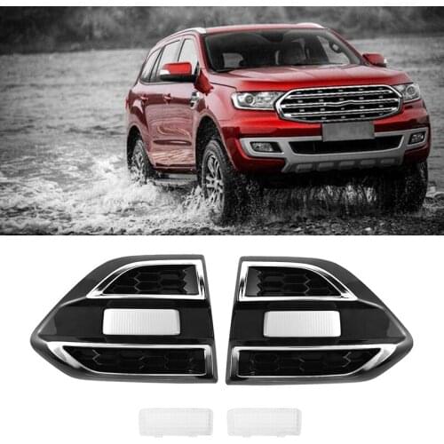 2Pcs Car Door Cover LED Daytime Running Light Day Lights for FORD RANGER T7 T8 EVERST 2015-2018