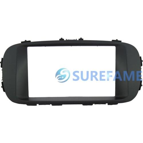 Double Din Car Trim Surround Panel for KIA Soul 2013+ CD DVD Facia Dash Mount Kit Install Fascia Bezel Interior Cover Console