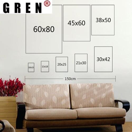 GREN Abstract Modular Canvas Painting Poster Print Print Black White Pop Tableware Life Minimalis Wall Art Picture Home Decor