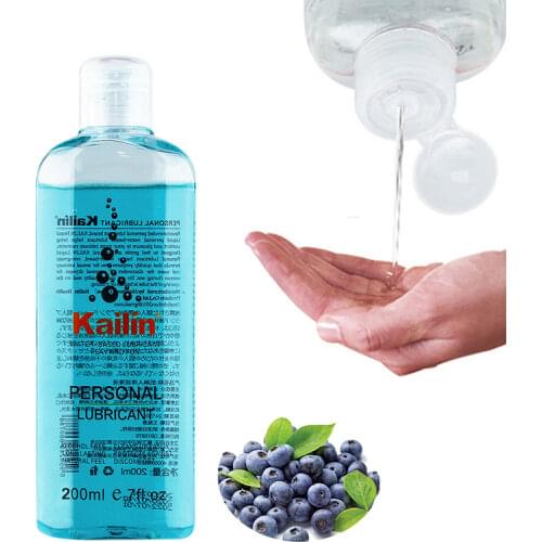 200/400ml Fruit Flavor Sex Lubricant Water-based Blueberry/Strawberry/Peach Sex Oil Vaginal and Anal Gel Adults Sex Product