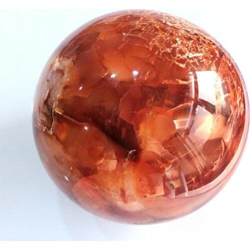 Beautiful Natural Red agate Quartz Crystal Sphere Ball Massage Crystal Ball Healing Natural Stones and Minerals
