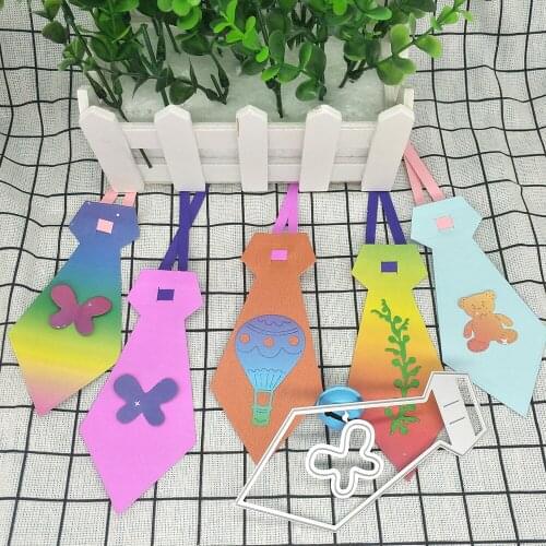 Tie clip art metal cutting mold, scrapbook, photo frame, photo album decoration, DIY handmade art