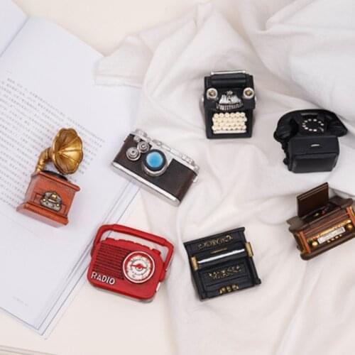 Chinese Antique Mini Resin Retro Piano Camera Micro Fairy Garden Figurines Miniatures Vintage Ornaments Home Wholesale&Dropship