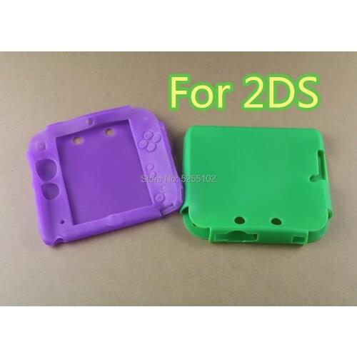 Multicolor Soft Silicone Case For Nintendo 2DS Protective Guard Soft Gel Rubber Skin Cover For 2DS Game Console Accesssories 1PC