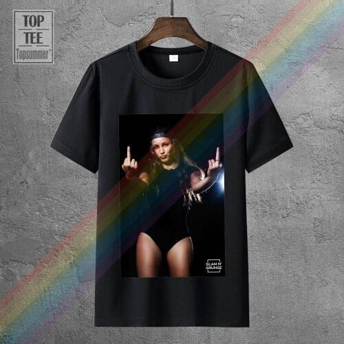 Sexy Girl Finger Flip Mittelfinger Stinkefinger Pin Up Hba Fashion Men T Shirts Round Neck