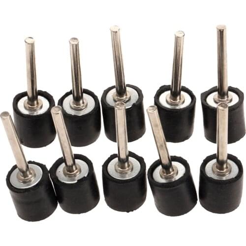 12.7mm Dremel Accessories Drum Rubber Mandrel 2.35mm Shank Rod for Sander Sanding Grinding Polishing Fit Dremel Rotary Tools*10