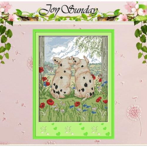 NEW ! The Pig Couples Counted Cross Stitch 11CT 14CT Cross Stitch animals Cross Stitch Kits for Embroidery Home Decor Needlework