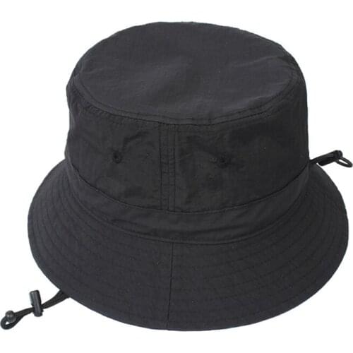 Women Men Summer Outdoor Sun Visor Bucket Hat Wide Brim Sunscreen Simple Solid Color Adjustable Packable Panama Fisherman