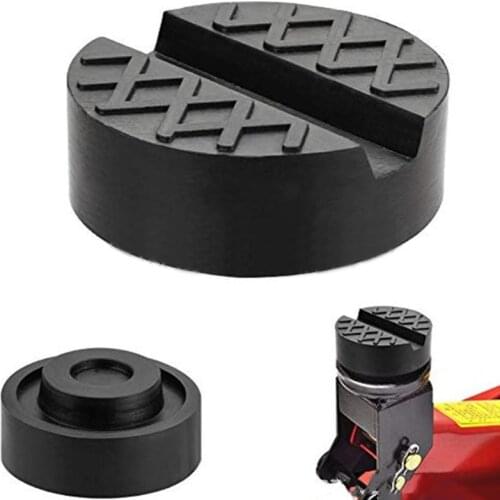 Car lift jack Pad Disc Hydraulic Black Jack Disk Jack Stand Black Rubber Slotted Floor pad head skid increased cushion soft pad