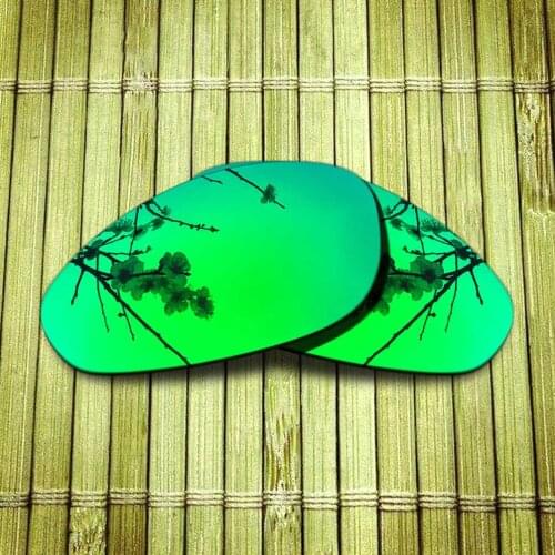 Polarized Replacement Lense For-Oakley Straight Jacket 1999 Sunglasses Frame True Color Mirrored Coating - Green Options