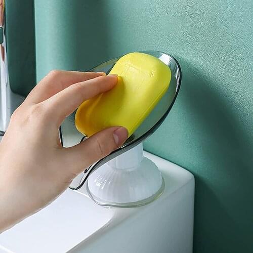 Portable Leafology Decorative Drainage Soap Holder Container Dish Plastic Tray Best Selling Products Bathroom Accessories New