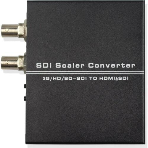 SDI to HDMI Scaler Converter with SDI Loop 3G SD HD-SDI to HDMI SDI Adapter for CCTV Camera Monitor