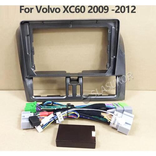 For Volvo XC60 XC 60 2009 2010 2011-2012 9inch Frame Fascias Car DVD Player Dashboard Adaptor Refitting Facia Panel Canbus Cable