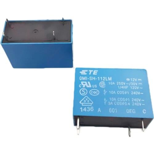 HOT NEW OMI-SH-112LM OMI SH 112LM OMISH112LM 12V relay DC12V 12VDC 12V 10A 4PIN