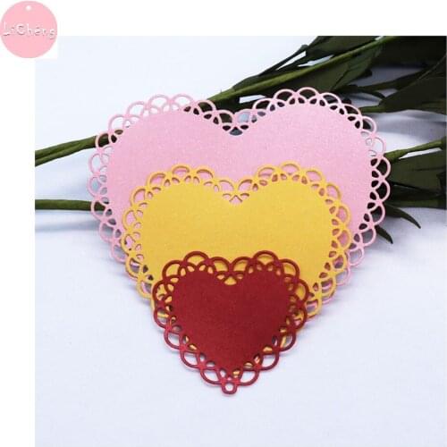 Craft Dies Heart Shaped Cutting Die Embossing Scrapbooking Stencil Metal Cut Dies For DIY Card Crafts Handmade