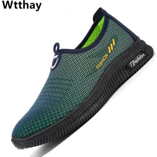 Mesh Men Shoes Casual Summer Outdoor Sneakers Men Lightweight Walking Shoes Gym Trainers Slip on Mens Loafers Zapatillas Hombre