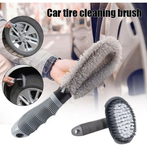 Steel and Alloy Wheel Cleaning Brush Rim Cleaner for Car Motorcycle or Bicycle Tire Brush Washing Tool Car Styling