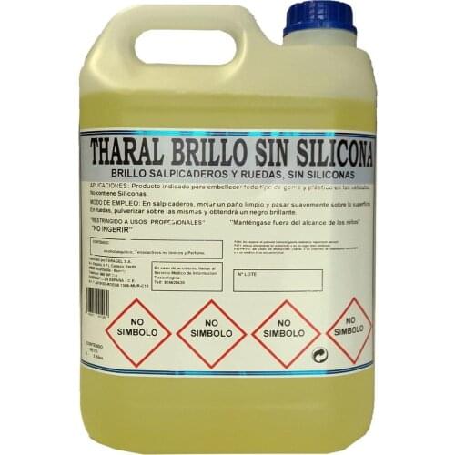 Cleaning and brightening of THARAL splashes gloss without silicones