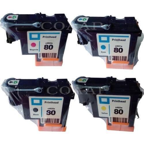 Compatible C4820A C4821A C4822A C4823A printhead cartridge for HP 80 Designjet 1000 1000plus 1050 1050c 1055 Printer, for hp80
