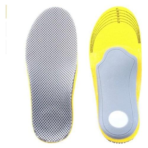Sport Insoles Foot Care 1 Pair 3D Comfortable Orthotic Insoles Inserts High Arch Support Shoes Anti Slip Pad Camping Cojines