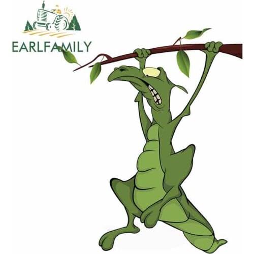 EARLFAMILY 13cm x 10.9cm for Lizard Cartoon Fine Decal Funny Car Stickers Waterproof Anime Vinyl JDM Bumper Trunk Truck Graphics