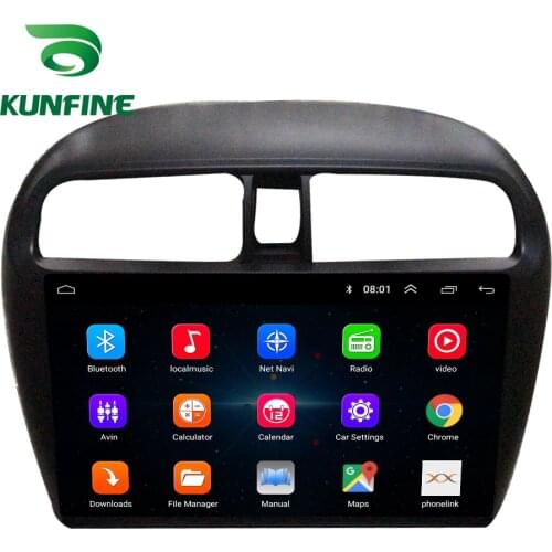 Octa Core Android 10.0 Car DVD GPS Navigation Player Deckless Car Stereo for Mitsubishi Mirage 2012-2018 Radio