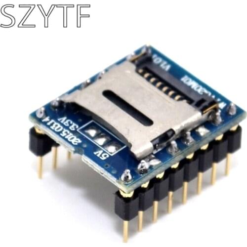 WTV020 WTV020-SD WTV020SD-20SS Mini SD Card MP3 Sound Module For PIC 2560 R3 WTV020-SD-16P wav 10PCS/LOT