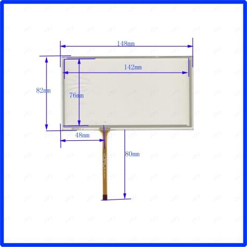 ZhiYuSun XWT1719 148*82mm 4 lines resistive touch panel for Car DVD Industrial control XWT 1719 148*82