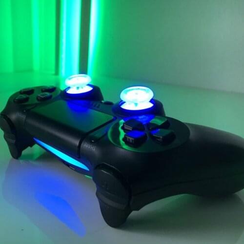 Bevigac 2 Set DIY LED Light-up Analog Thumbsticks Joysticks for Playstation 4 Play Station PS4 Microsoft XBOX ONE Controller